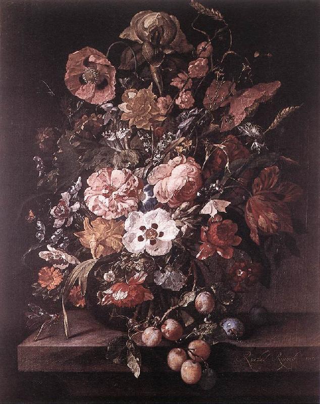 RUYSCH, Rachel Bouquet in a Glass Vase dsf